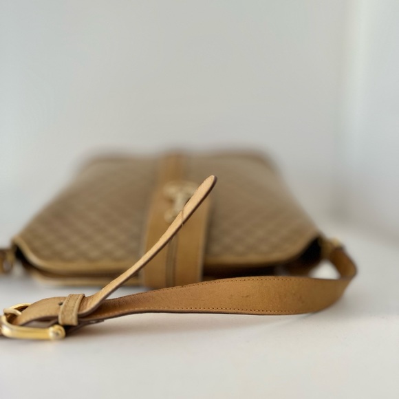 Vintage Celine Crossbody Horsebit Hardware Blonde Macadam - Picture 7 of 14